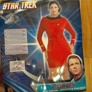 Uhura Halloween Costume Star Trek TOS Red Plus Size